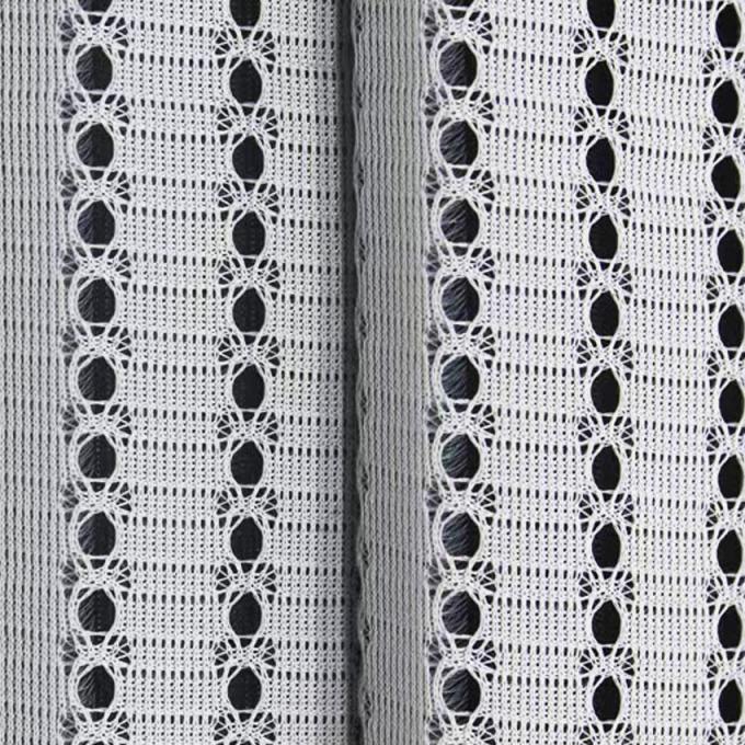 320gsm 75D स्पेसर मेष कपड़े हल्के पॉलिएस्टर मेष कपड़े खेल के लिए 1